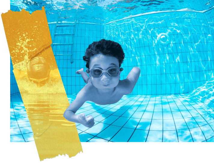 Academia de natación para niños y niñas