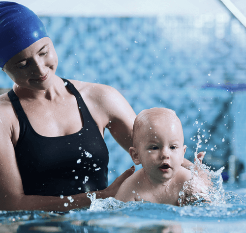 Clases de natación para bebés en Pedregal