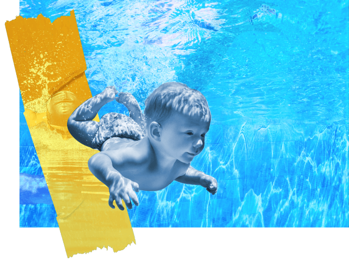 Clases de natación para bebés