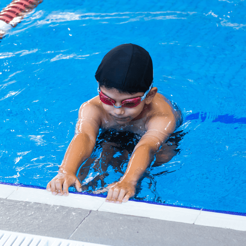 Alberca para niños y niñas en el Pedregal
